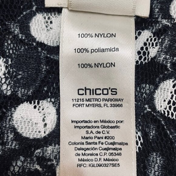 CHICO'S Bristol Lace Dot Top - Size XL - Picture 8 of 10
